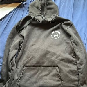 Black Hoodie with White Logo